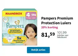 Plein.nl Pampers Premium Protection Luiers aanbieding