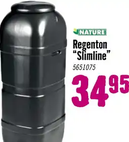 Hornbach NATURE Regenton Slimline 100 L zwart 32x36x96 cm aanbieding