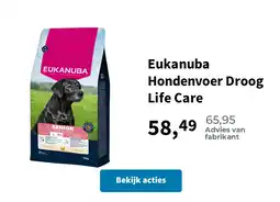 Plein.nl Eukanuba Hondenvoer Droog Life Care aanbieding