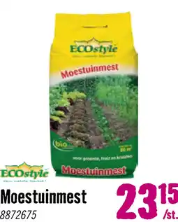 Hornbach ECOSTYLE moestuinmest 8 kg aanbieding