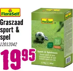 Hornbach FLORASELF Graszaad sport & spel 1,2 kg 50 m² aanbieding