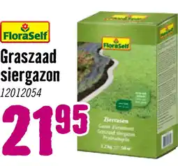 Hornbach FLORASELF Graszaad siergazon 1,2 kg 50 m² aanbieding