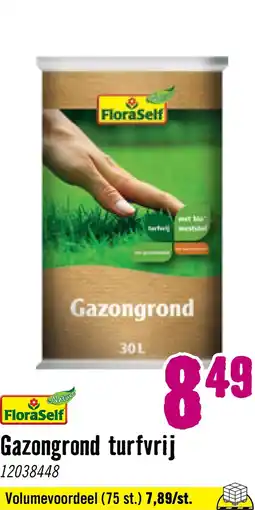 Hornbach FLORASELF Nature Gazongrond turfvrij RHP 30 liter aanbieding