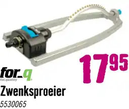 Hornbach FOR_Q Zwenksproeier met metalen frame 99 m² - 330 m² aanbieding