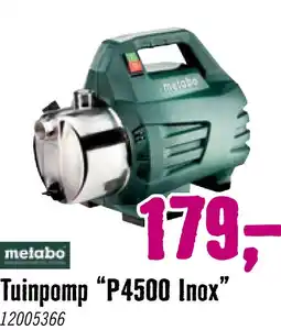 Hornbach METABO Tuinpomp P 4500 Inox, 4.500 l/u aanbieding