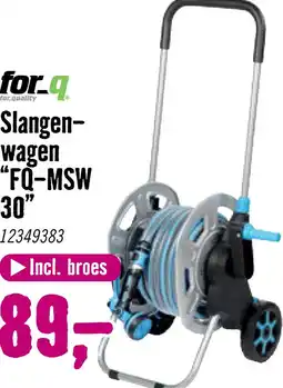 Hornbach FOR_Q Tuinslangenwagen metaal FQ-MSW, incl. 30 m slang aanbieding