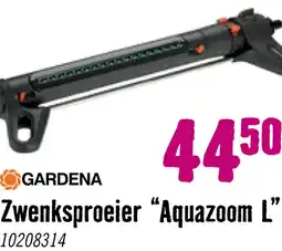 Hornbach GARDENA Zwenksproeier Aquazoom L 28 m² - 350 m² aanbieding