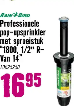 Hornbach RAINBIRD Professionele Pop-up Sprinkler 1800 met R-VAN14 sproeier 1/2, bereik 2,4 - 4,6 m aanbieding