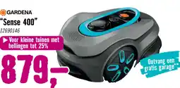 Hornbach GARDENA Accu Robotmaaier Sileno Sense 400 m² incl. accu en laadstation **gratis garage** aanbieding