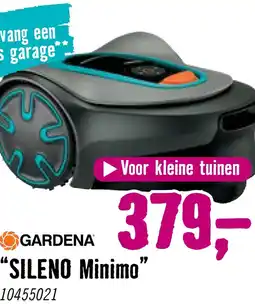 Hornbach GARDENA Robotmaaier Sileno Minimo 250 m2 incl. accu en laadstation **gratis garage** aanbieding