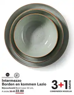 Sligro Intermezzo Borden en kommen Lazio aanbieding