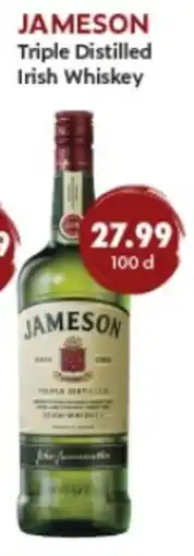 uw topSlijter Jameson Triple Distilled Irish Whiskey aanbieding