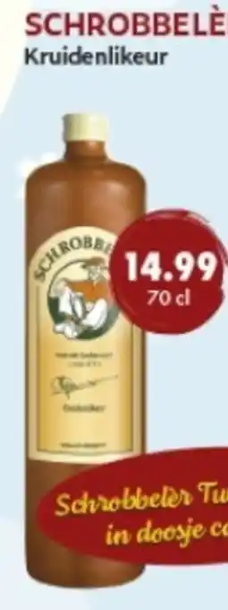 uw topSlijter Schrobbelèr Kruidenlikeur aanbieding