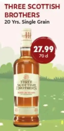 uw topSlijter Three Scottish Brothers 20 Yrs. Single Grain aanbieding