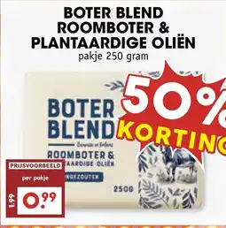De Boerenschuur Boter blend roomboter & plantaardige oliën aanbieding