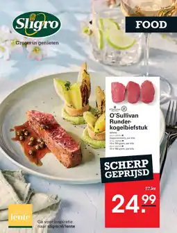 Sligro O'Sullivan Runder- kogelbiefstuk aanbieding