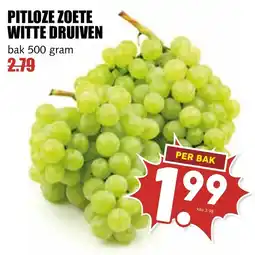 De Boerenschuur Pitloze zoete witte druiven aanbieding