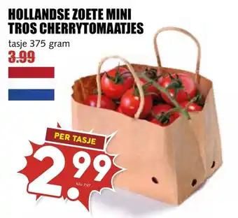 De Boerenschuur Hollandse zoete mini tros cherrytomaatjes aanbieding