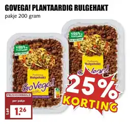 De Boerenschuur Govega! plantaardig rulgehakt aanbieding