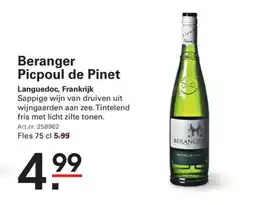 Sligro Beranger Picpoul de Pinet aanbieding