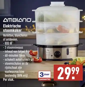 ALDI Ambiano Elektrische stoomkoker aanbieding