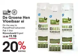Sligro De Groene Hen Vloeibaar ei aanbieding