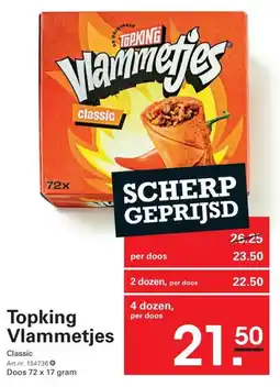 Sligro Topking Vlammetjes Classic aanbieding