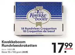 Sligro Kwekkeboom Rundvleeskroketten aanbieding