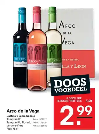 Sligro Arco de la Vega aanbieding