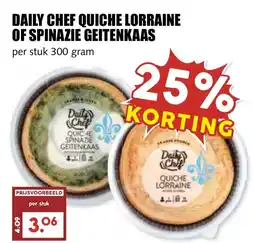 De Boerenschuur Daily chef quiche lorraine of spinazie geitenkaas aanbieding