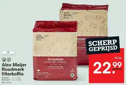 Sligro Alex Meijer Roodmerk filterkoffie aanbieding