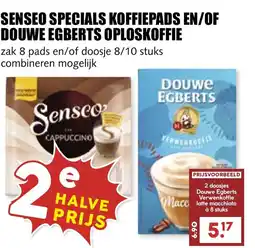 De Boerenschuur Senseo specials koffiepads en/of douwe egberts oploskoffie aanbieding