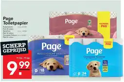 Sligro Page Toiletpapier aanbieding