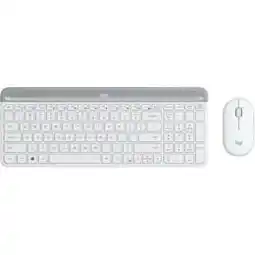 Coolblue Logitech MK470 Slim Draadloos Toetsenbord en Muis Wit QWERTY aanbieding
