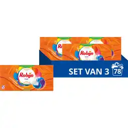 Jumbo Robijn Classics 3-in-1 Wascapsules Color - 3 x 26 wasbeurten aanbieding
