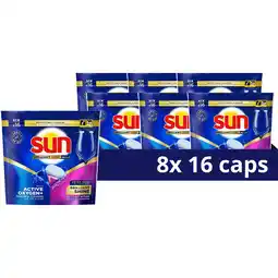 Jumbo Sun Brilliant Shine All in 1 Vaatwascapsules 16 Stuks 240 g x 8 Stuks aanbieding