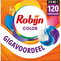 Jumbo Robijn Classics 3-in-1 Wascapsules Color 3 x 40 wasbeurten aanbieding