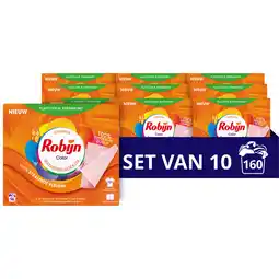 Jumbo Robijn Classics Wasmiddeldoekjes Color 16 wasstrips x 10 Dozen aanbieding