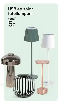 Leen Bakker Bekijk USB en solar tafellampen [link] aanbieding