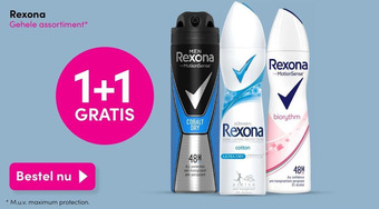 DA Rexona Gehele assortiment* aanbieding