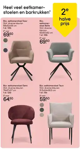 Leen Bakker Bekijk alle eetkamerstoelen en barkrukken[link] aanbieding