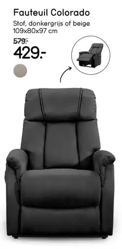 Leen Bakker Bekijk Fauteuil Colorado [link] aanbieding