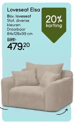 Leen Bakker Bekijk Loveseat Elsa [link] aanbieding