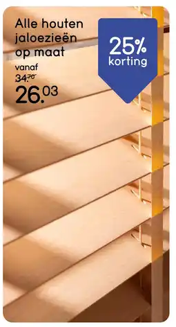 Leen Bakker Bekijk Alle Houten jaloezieën op maat [link] aanbieding