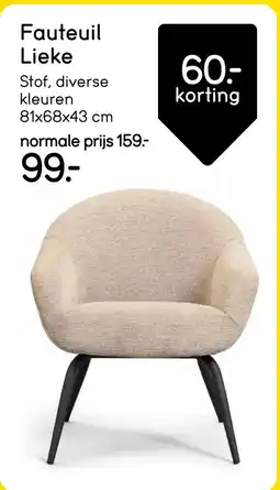 Leen Bakker Bekijk fauteuil Lieke[link] aanbieding