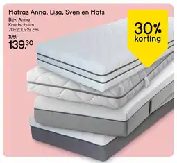 Leen Bakker Bekijk Matras Anna, Lisa, Sven en Mats [link] aanbieding