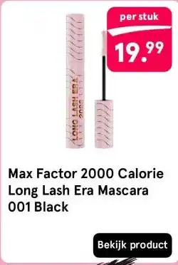 Etos Max Factor 2000 Calorie Long Lash Era Mascara 001 Black aanbieding