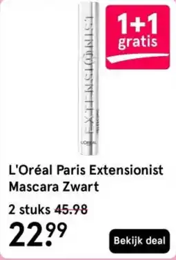 Etos L'Oréal Paris Extensionist Mascara Zwart aanbieding