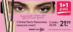 Etos L'Oréal Paris Panorama mascara zwart aanbieding