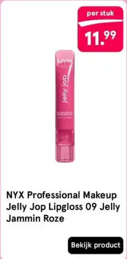 Etos NYX Professional Makeup Jelly Jop Lipgloss 09 Jelly Jammin Roze aanbieding